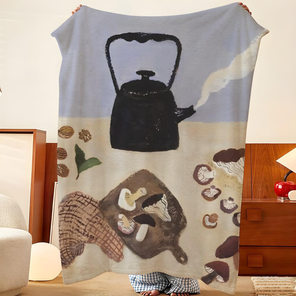 Artist G-Gemma K-Koomen Throw Flannel Throw Blanket, Lightweight Cozy, Durable Washable Cute Cool