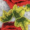 Embroidery Three-Dimensional Red Rose Lace, Lace Collar, Clothing Accessories Water-Soluble Lace Diy