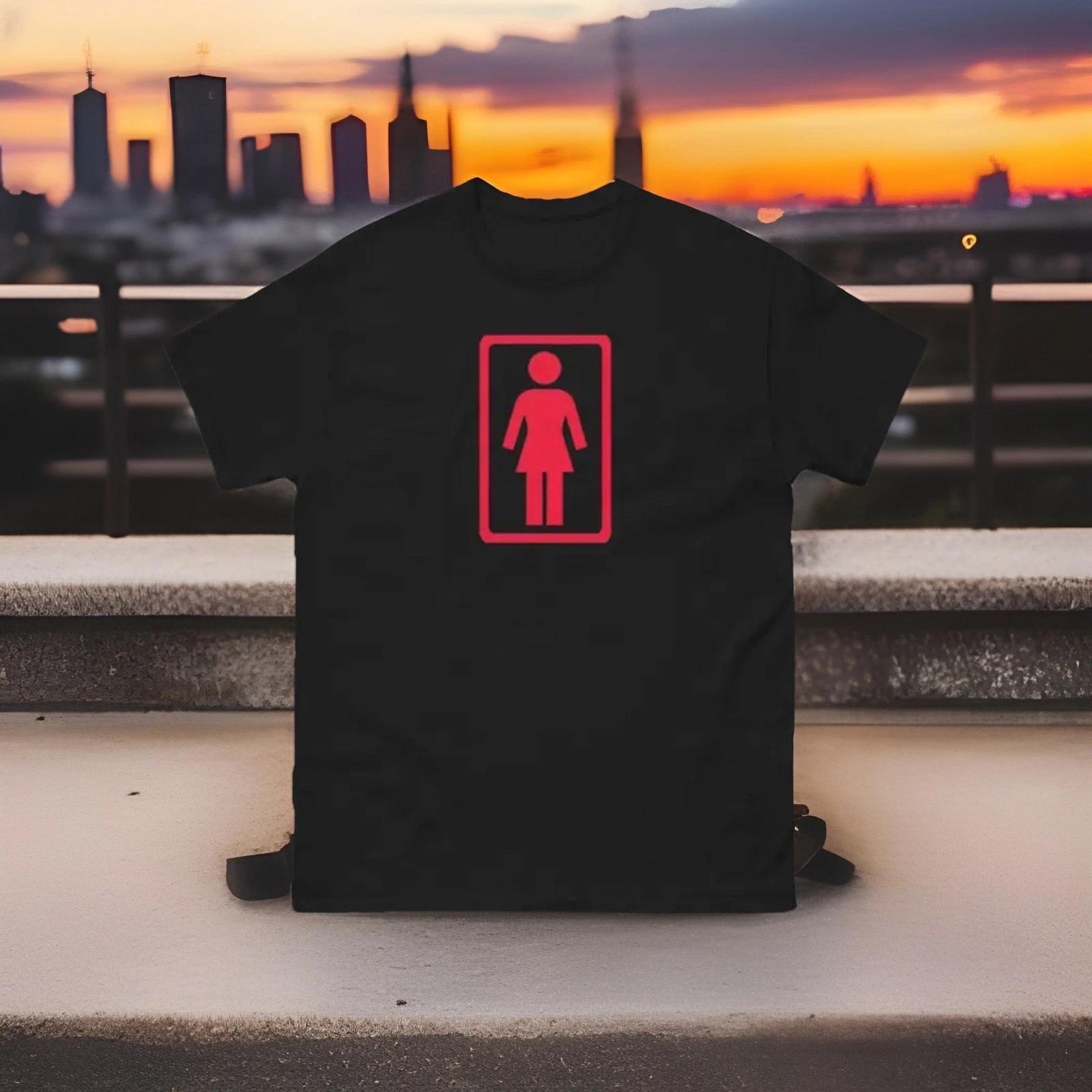 Men s Large Skateboard Graphic T-Shirt L with Girl Logo Black XL