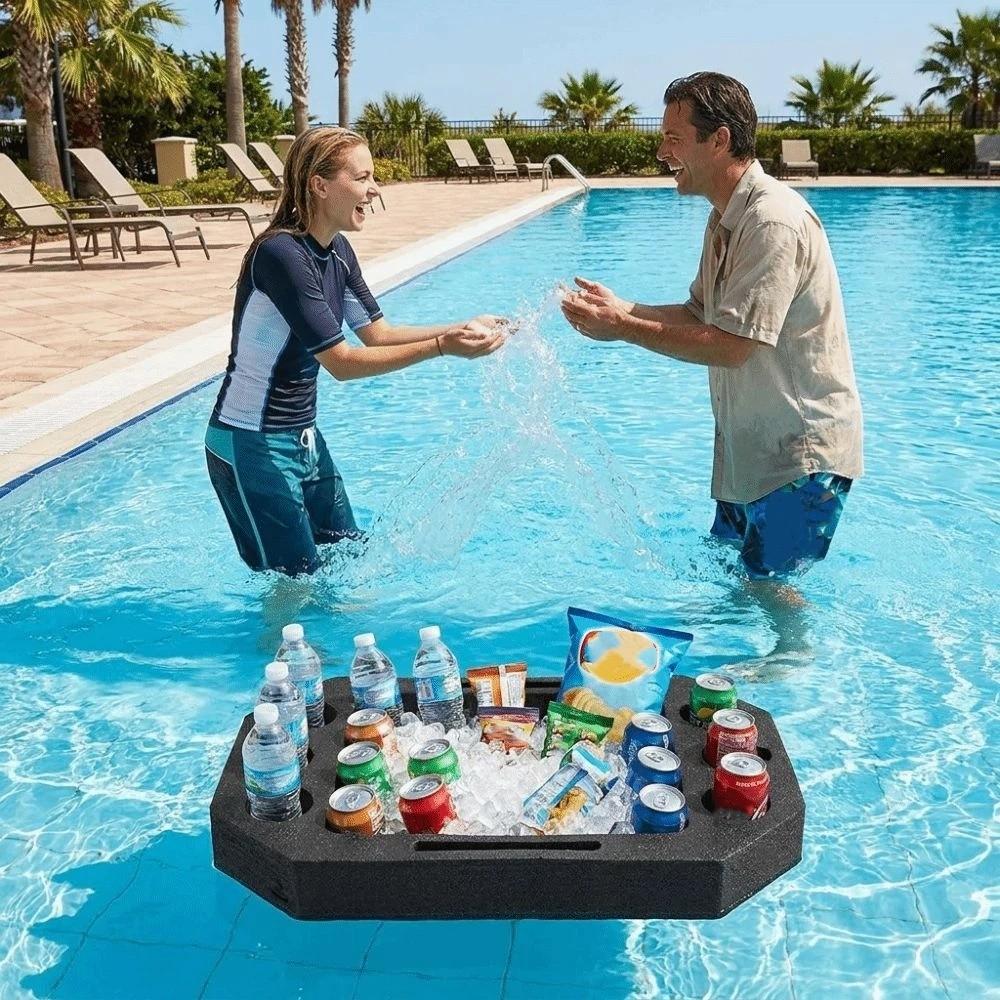 Waterproof Floating Drink Rack Multi-Hole Pool Drink Float Creative Drink Floating Tray Party
