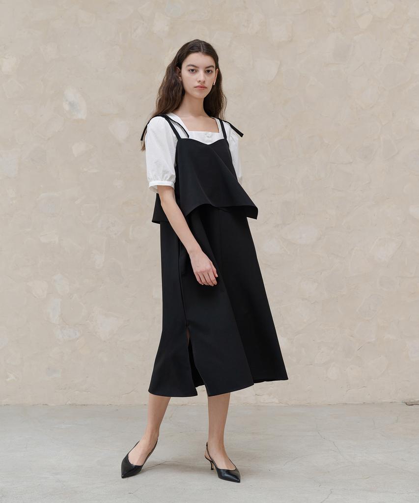 YOUNESS Flap Layering Dress