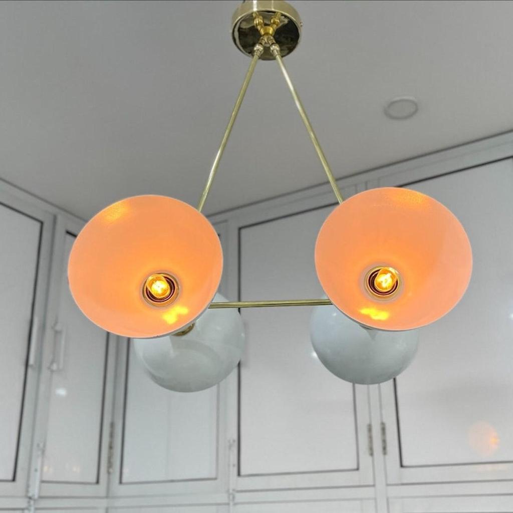 Ceiling Chandelier Modern 4 Lights Mid Century Pendant Fixture Light Chandelier