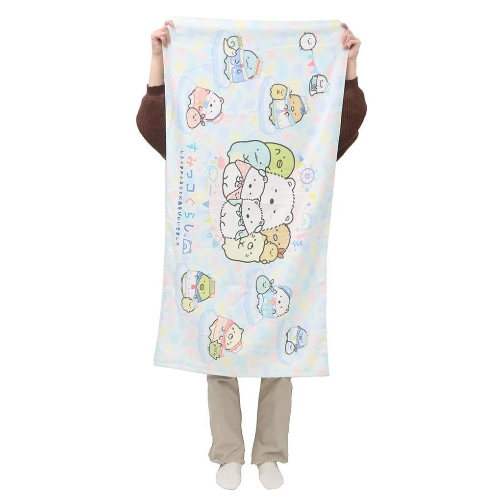 Sumikkogurashi Bath Polar Inkjet Shirring Dye Print Towel, Bear's Mother,