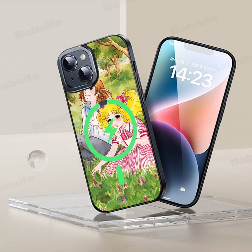 Anime Manga Candy Phone Case Magnetic Case For iPhone 17 16 15 14 13 12 11 For Magsafe Wireless Charge Cover