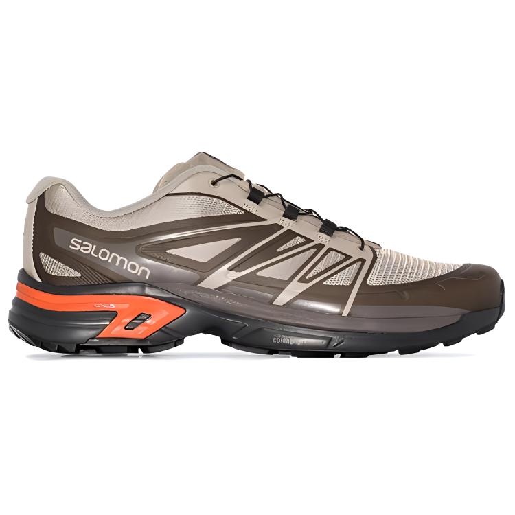 SALOMON XT-Wings 2 Advanced Vintage Khaki Orange Unisex Sneakers Brown Ebony Red-Orange 412642