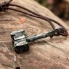 Vintage Viking Hammer Pendant Necklace Men's Talisman Nordic Norwegian Style Jewelry Gift
