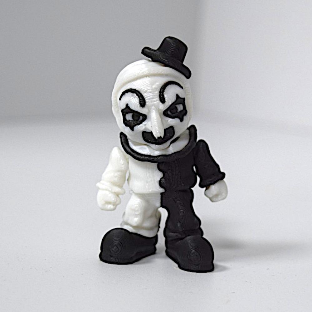 3D Printed Halloween Joker Horror Scene Desktop Decoration, Gothic Creative Skull, Unique Halloween and Christmas Gifts чёрный