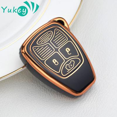 3 Buttons TPU Car Key Shell Case for Chrysler Pacifica Aspen 300 Dodge RAM Caravan Jeep Commander Grand Cherokee Protector