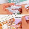 1 Set Cute Tweezer Scraper Multi-tools DIY Journal Album Scrapbook Sticker Hand Account Tools Plastic Students Stationery