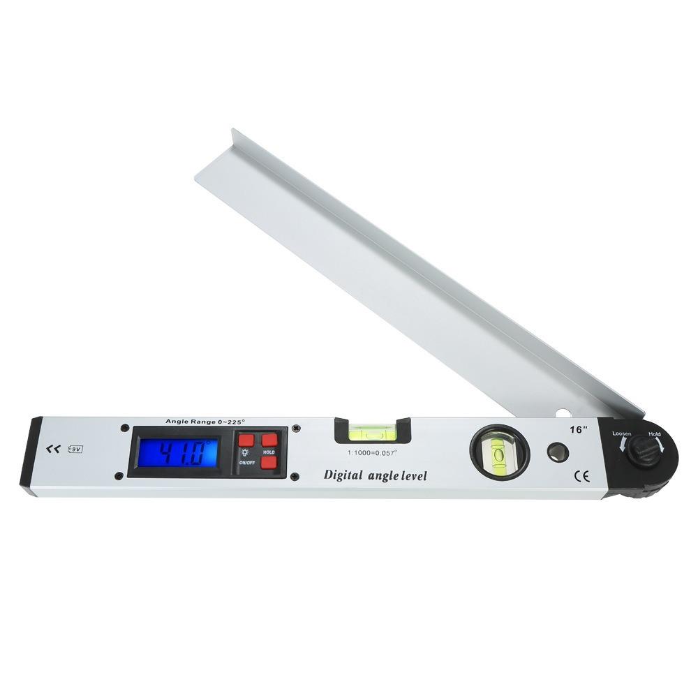 225 Degree Digital Angle Ruler, Digital Level Ruler, Digital Level 400mm 1 piece серый