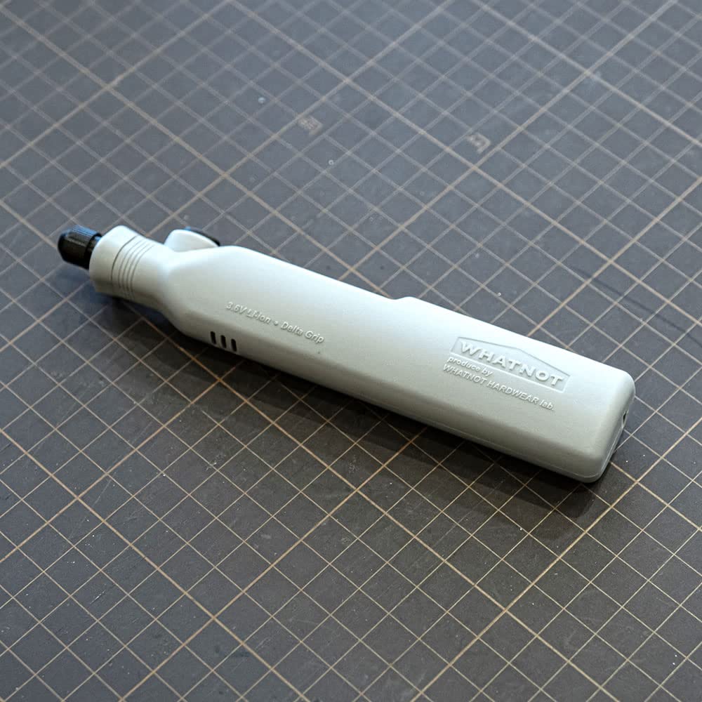 WHATNOT Hobby Router Mini and 33 Set, Router, Rechargeable, 3-Speed, Engraving, Drilling, Polishing, Pieces, Gray, HR-01P