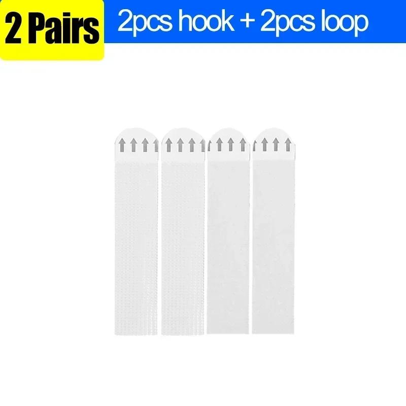 Removable Adhesive Hook Loop Tape Picture Hanging Strips No Wall Damage Fixing Wall Hanger DIY Punch-free Curtain Art Stickers