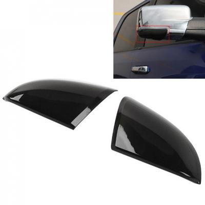 For 11-17 Dodge Ram 1500 Turn Light Rearview Mirror Side Cover Trim Smoked Black