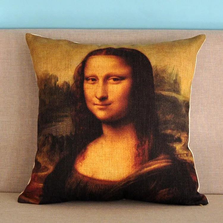 The Emperor Napoleon Cushion Covers European Neoclassicism Retro Vintage Portrait Oil Painting Decorative Pillows For Sofa