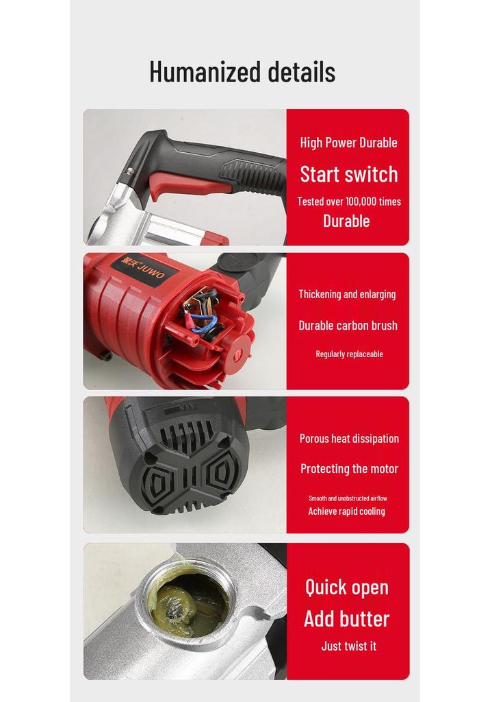 Dual-Use Electric Hammer & Pickaxe: Multi-Function High-Power Impact & Electric Drill for Concrete and Household Use.
