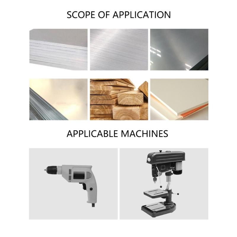 Hardened Round Shank Reduced Twist Drill Bits Hole Cutter Drilling Tool For Wood Iron Stainless Steel Aluminum Metal