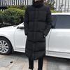 Men Jacket Hooded Solid Color Long Sleeve Coldproof Winter Thicken Cotton Padded