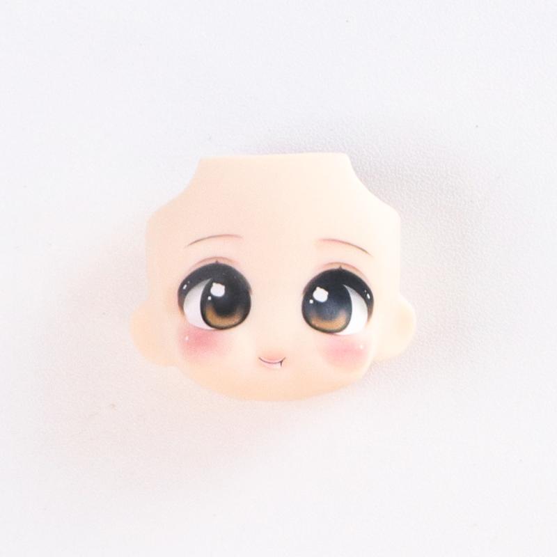 OB11 Doll Face 1/12 BJD Doll Face With 3D Anime Decal Eyes Kawaii Change Faces Blowing Pout Mouth Cheeks GSC Head DIY Kids Dolls