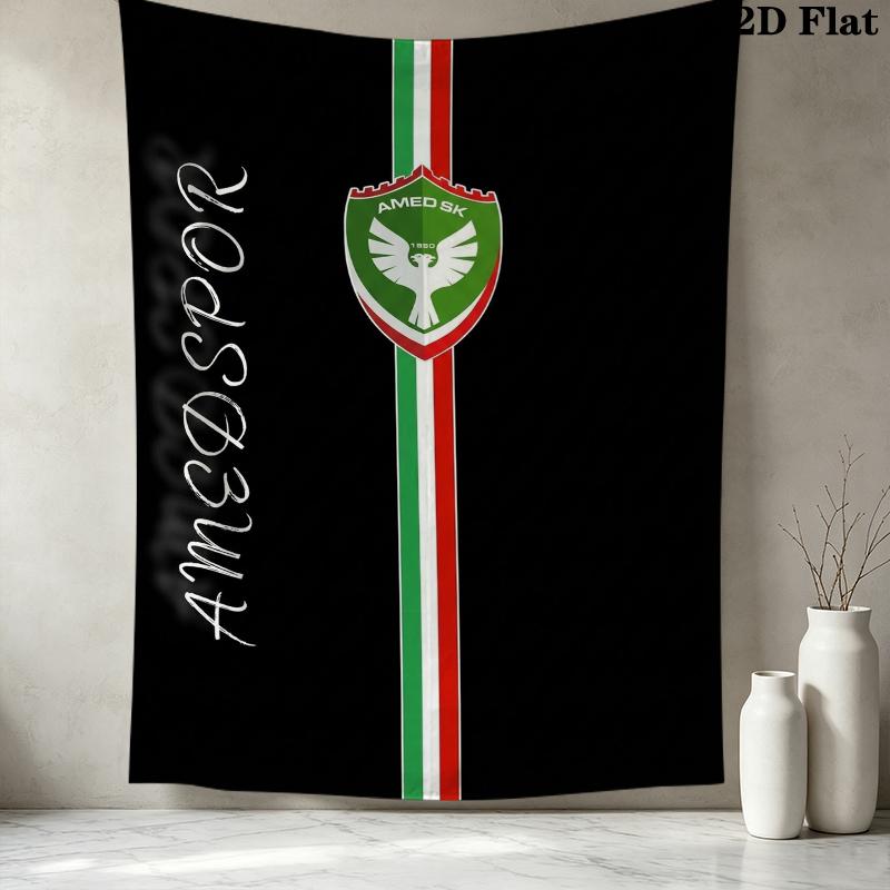 Amedspor Duvar Kilim Estetik Duvar Askısı Baskılı Kumaş Battaniye Yatak Odası Oturma Odası Ev Dekorasyonu İçin Dekoratif Kilimler