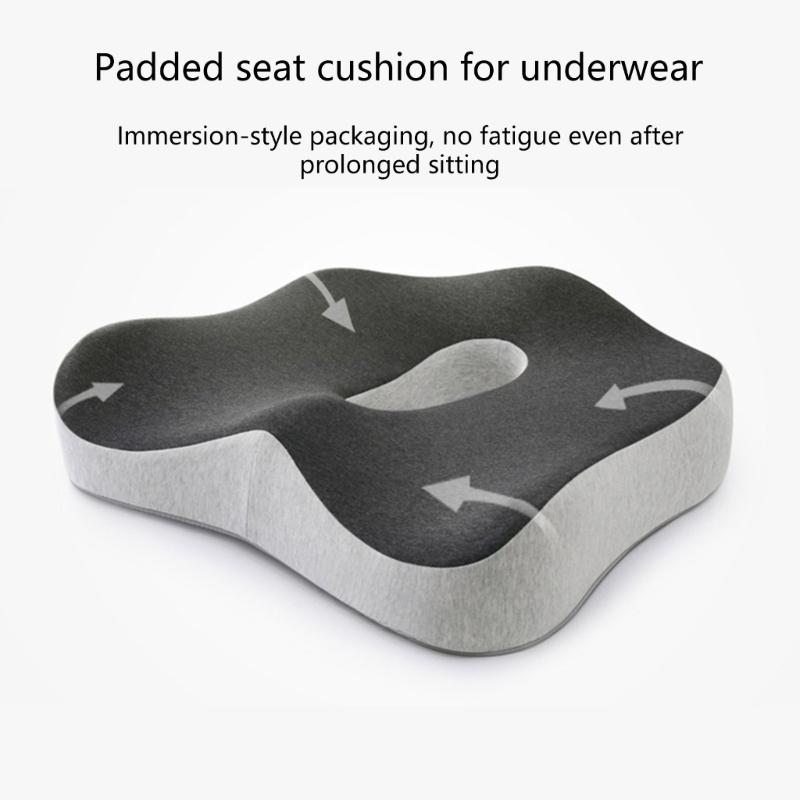Ergonomic Coccyx Pillow with Removable Washable Cover Support for Long Sitting Hour Office Car