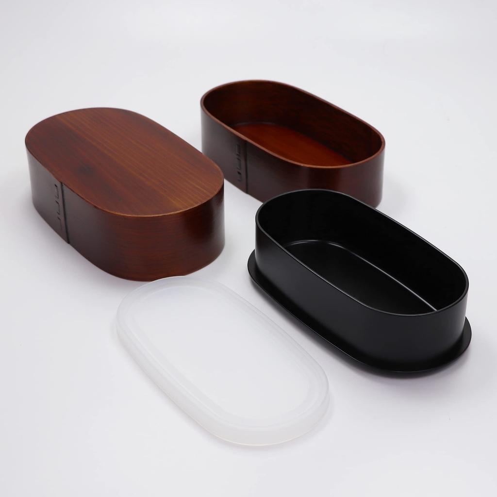 Osaka Choseido Magewappa Bento 2 800cc with Lunch and Bonus Brown Band Box, Tiers, Capacity, Lid, Wine, Band,