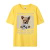 Personal Stalker Chihuahua Dog Arrested Jail Photo Graphic T Shirts Men Cotton Clothes