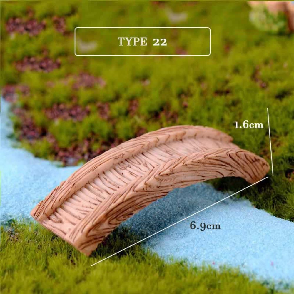 Antique Bridge Model Resin Fairy Garden Miniature/Terrarium Ornaments Figurines Dollhouse DIY Accessories Vintage Decoration