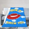 I Knew It I Knew You Lyric Knitted Blanket Fleece TS5 Ultra-Soft Throw Blanket for Airplane Travel Bedroom Quilt