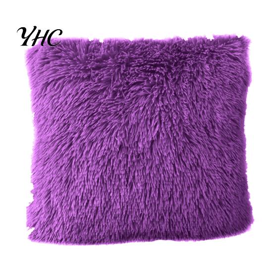 Warm Soft Fluffy Throw Pillow Case Cover Cushion Home Bed Sofa Car Decoration