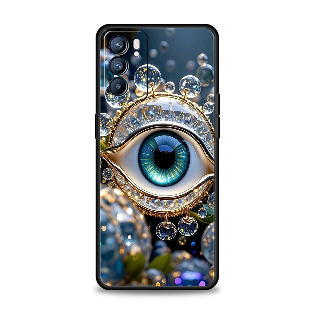 Fashion Eyelashes Eyes Phone Case For Oppo A17 A31 A54 A57 A78 A79 A98 Find X5 X6 Reno 6 7 8 10 11 12 13 F Pro 5G Soft TPU Cover