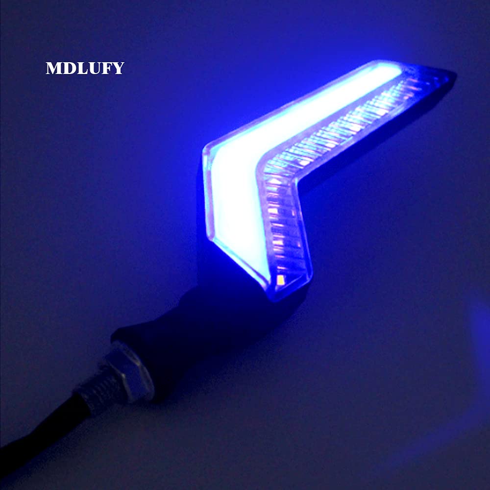 MDLUFY Motorcycle Rear Turn Signal LED Sequential High Brightness 12V