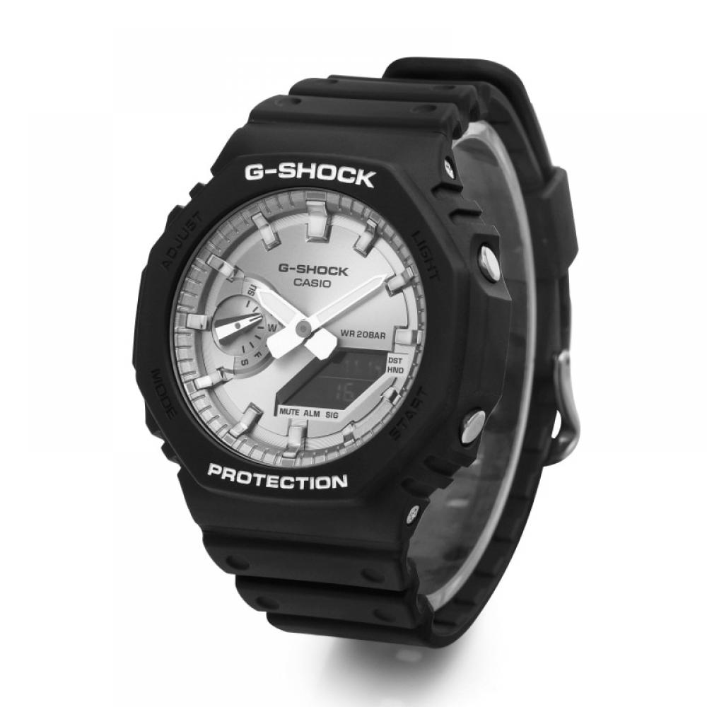 Reloj deportivo G Shock GA 2100SB 1ADR GA 2100SB 1A con esfera grande, digital, analógico, octagonal, de uretano para hombre