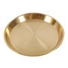 Nordic Style Brass Tray Round Tableware Organizer Decorative Dinnerware Steak Tray for Hotel Restaurant