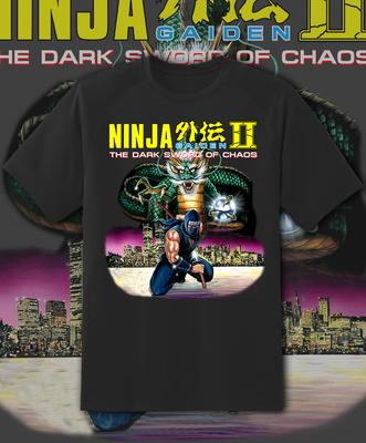 Ninja Gaiden 2 Box Art Retro Game Shirt Youth To Adult  S-6XL Fast Ship! Unisex T-Shirt