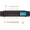 Lingsheng Professional PA System with 200W Amplifier and 4 Wall Speakers CN plug (adapter included)