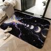 Soft Absorbent Non-Slip Rug Art Moon Floor Mat Home Decor Doormat Bedroom Floor Mat Shower Carpet