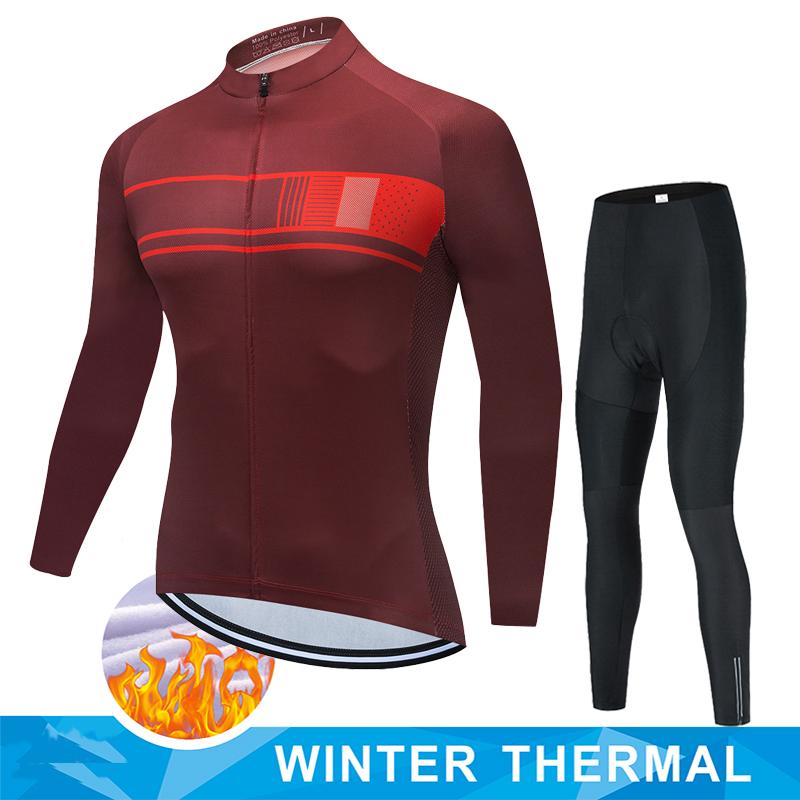 

Зимняя термофлисовая велосипедная джерси Велосипедная одежда Mtb Мужская Мужской комплект Ciclismo Hombre Велосипеды 2025 Костюм Ретро Комплекты Мужская одежда Asian size - 4XL