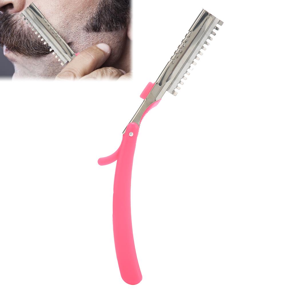 Rasiermesser Herren Klappbar Manuell Bartrasierer Damen Augenbrauentrimmer (Ohne Klinge)