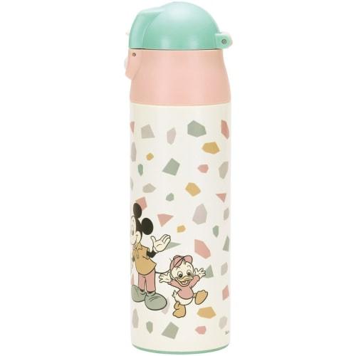 Skater Insulated Stainless Steel Bottle for Formula Preparation, 500ml, Lightweight and Portable, Disney Mickey and Friends SMIB5-A