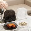ZISIZ Glacier Pattern Transparent Snack Plates Set