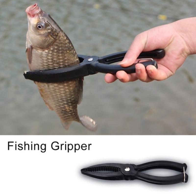 Outdoor Fishing Lip Grip Tool - Non-Slip Plastic Fish Control Device Clamp Lure Fish Clamp Controller with Plier Supplies Kit