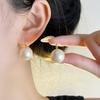 Women Light Luxury Elegant Versatile Pearl Earrings Fashion Daily Jewelry