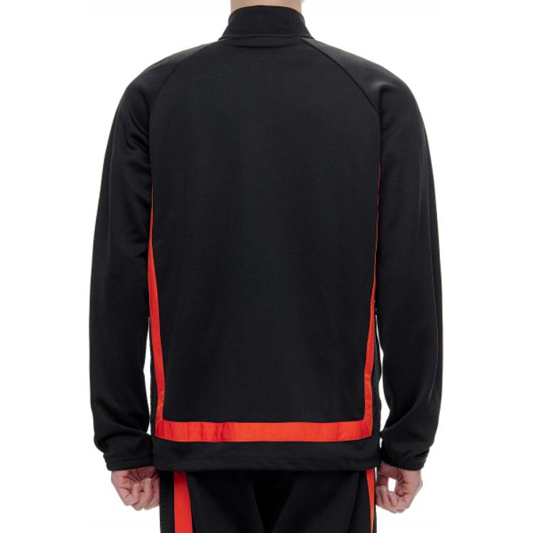 adidas Originals Trefoil Warmup Track Top Giacca Uomo Nero Arancione GK0650