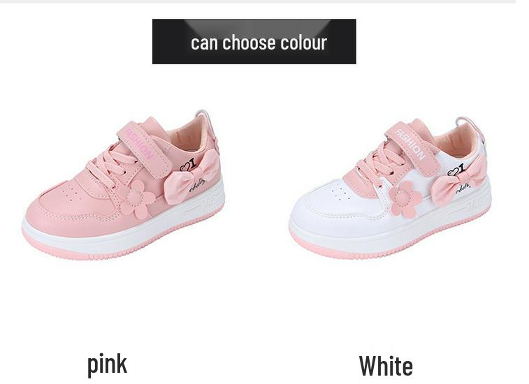 2026 Girls' Versatile Leather Breathable Non-Slip Soft Sole Shoes