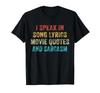 I Speak In Movie Quotes Lyrics Vintage T-Shirt S-3XL F9933