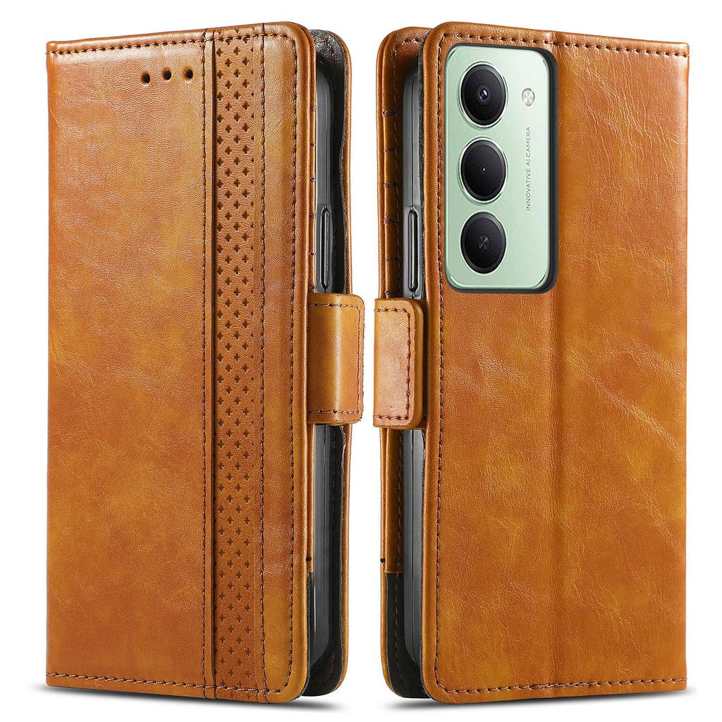 CASENEO For Xiaomi Redmi 15 5G (Global) (169mm) Phone Cases PU Leather Cover Stand with RFID Blocking Wallet