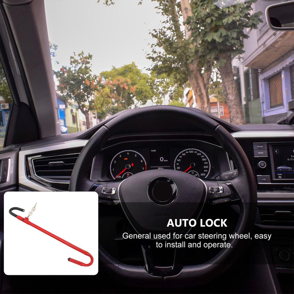 Car Steering Wheel To Brake Pedal Lock for Automobile Trucks Car Antitheft Locking Devices Universal Durable