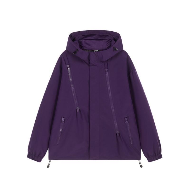 Chaqueta deportiva para exteriores de primavera y otoño para mujer, de color sólido, resistente al viento, impermeable, transpirable, ropa de montañismo