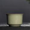 Kancelářský šálek na čaj Longquan Celadon Keramická pec Ge Kiln Ledem popraskaná glazura Kung Fu Master Cup Malá čajová miska Nádobí