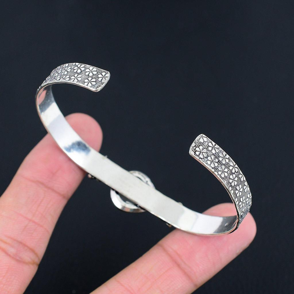 Pear Rainbow Moonstone Stone 925 Silver Anniversary Daughter New Bangle Bracelet